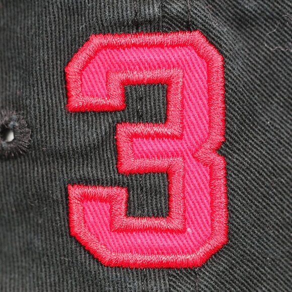 NWT POLO RALPH LAUREN WOMEN BIG PONY & #3 PATCH BEACHSIDE BUCKET HAT BLACK/RED - Picture 4 of 5